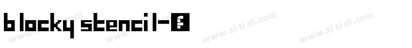 blocky stencil字体转换